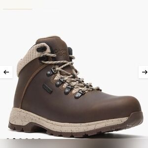 NWT Georgia Boot Eagle Trail Alloy Toe Waterproof Brown Leather Hiking Boots.6M